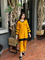MARIGOLD STICHED 2PCS